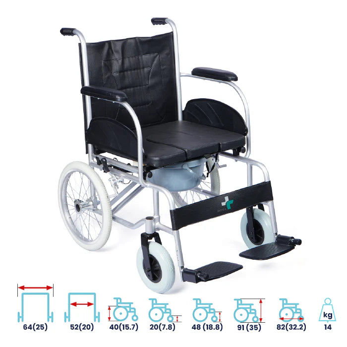 ARREX MORSO ONE- COMMODE WHEELCHAIR