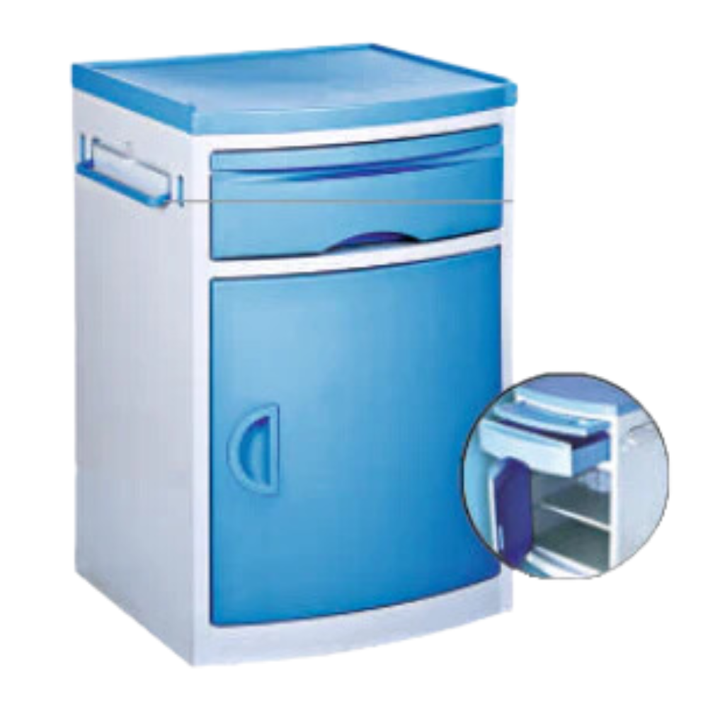 ARREX NOAH BL BEDSIDE LOCKER - COMES WITH ROTATING WHEELS, HANG NAPKIN