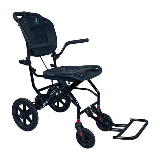 bombay surgical arrex pepper foldable travel wheelchair
