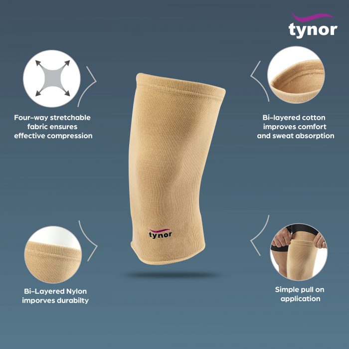 TYNOR D-04 KNEE CAPS, BEIGE, 1 PAIR