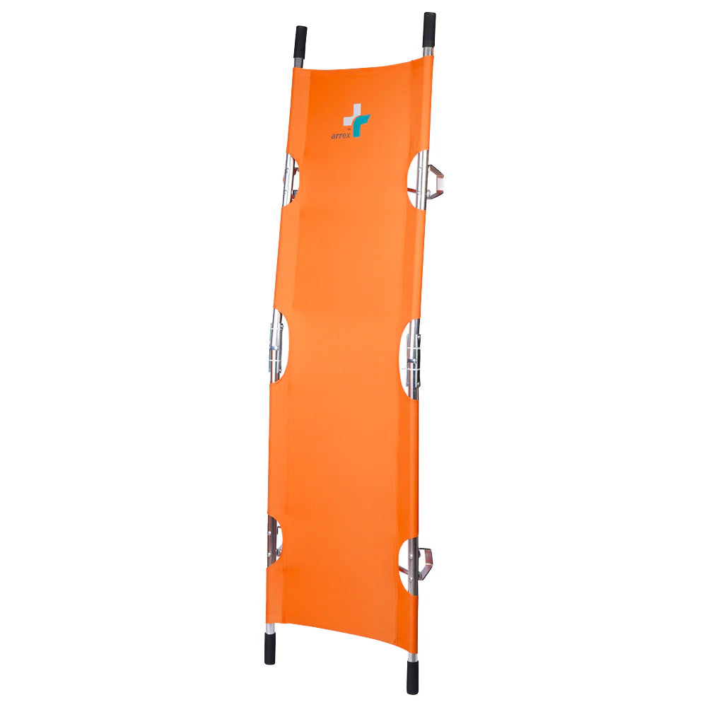 ARREX STR 30 FOLDABLE STRETCHER: LIGHTWEIGHT ALUMINUM ALLOY, HOLDS UP TO 160KG, SECURE FOLD-AWAY DESIGN