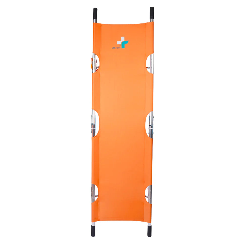 ARREX STR 30 FOLDABLE STRETCHER: LIGHTWEIGHT ALUMINUM ALLOY, HOLDS UP TO 160KG, SECURE FOLD-AWAY DESIGN
