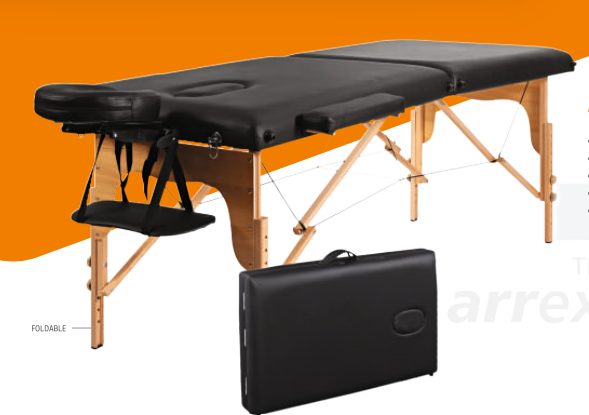 bombay surgical massage table wooden frame, foldable and easy to carry