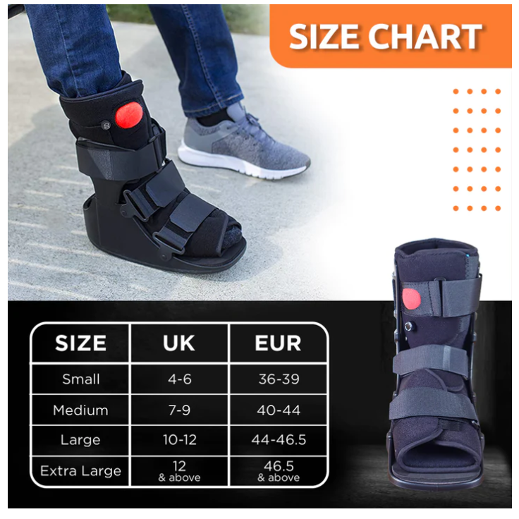 Pneumatic Walker Boot Short 11" for Foot & Ankle Support Vissco P.C.NO. 5721