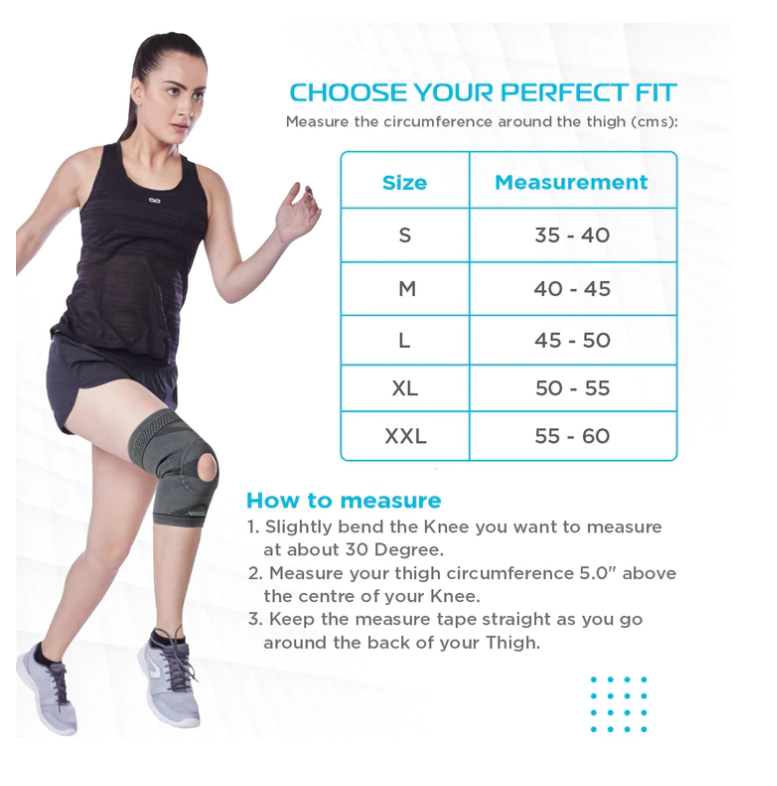 bombay surgical vissco knee cap with open patella