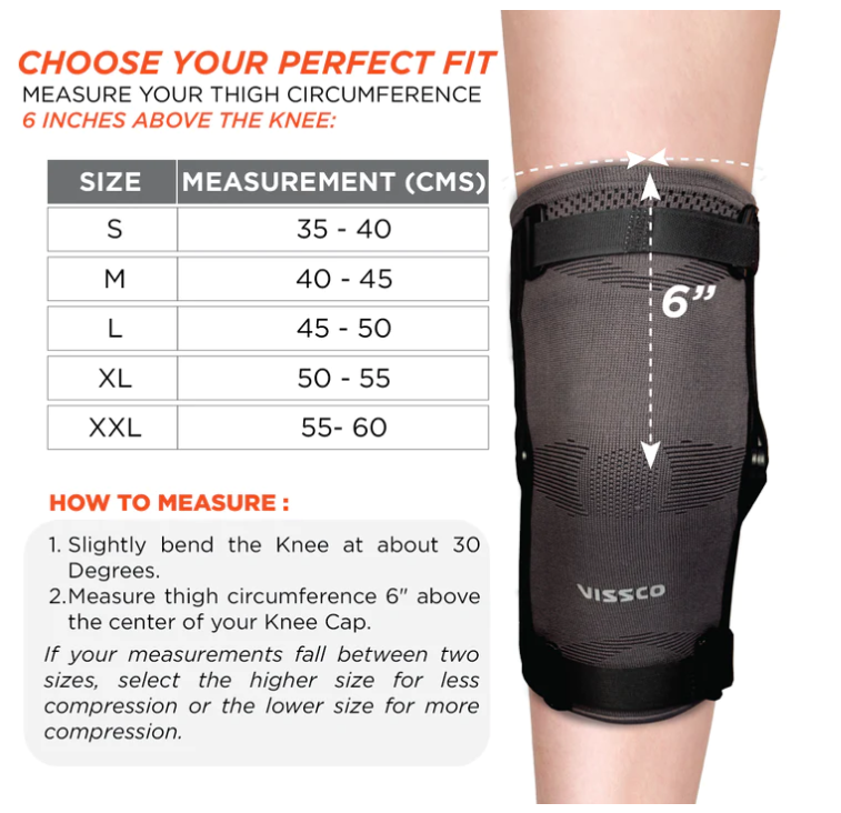 bombay surgical vissco hinged knee caps