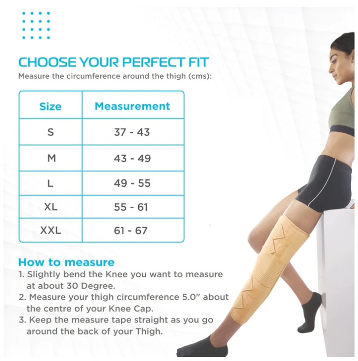 bombay surgical vissco knee brace long