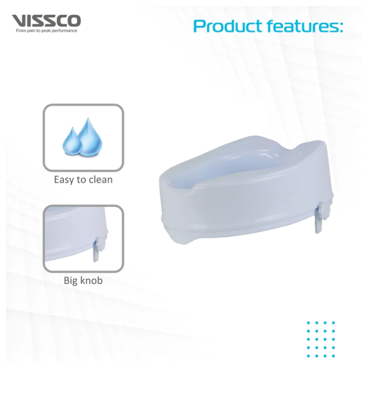 bombay surgical vissco elevated commode seat