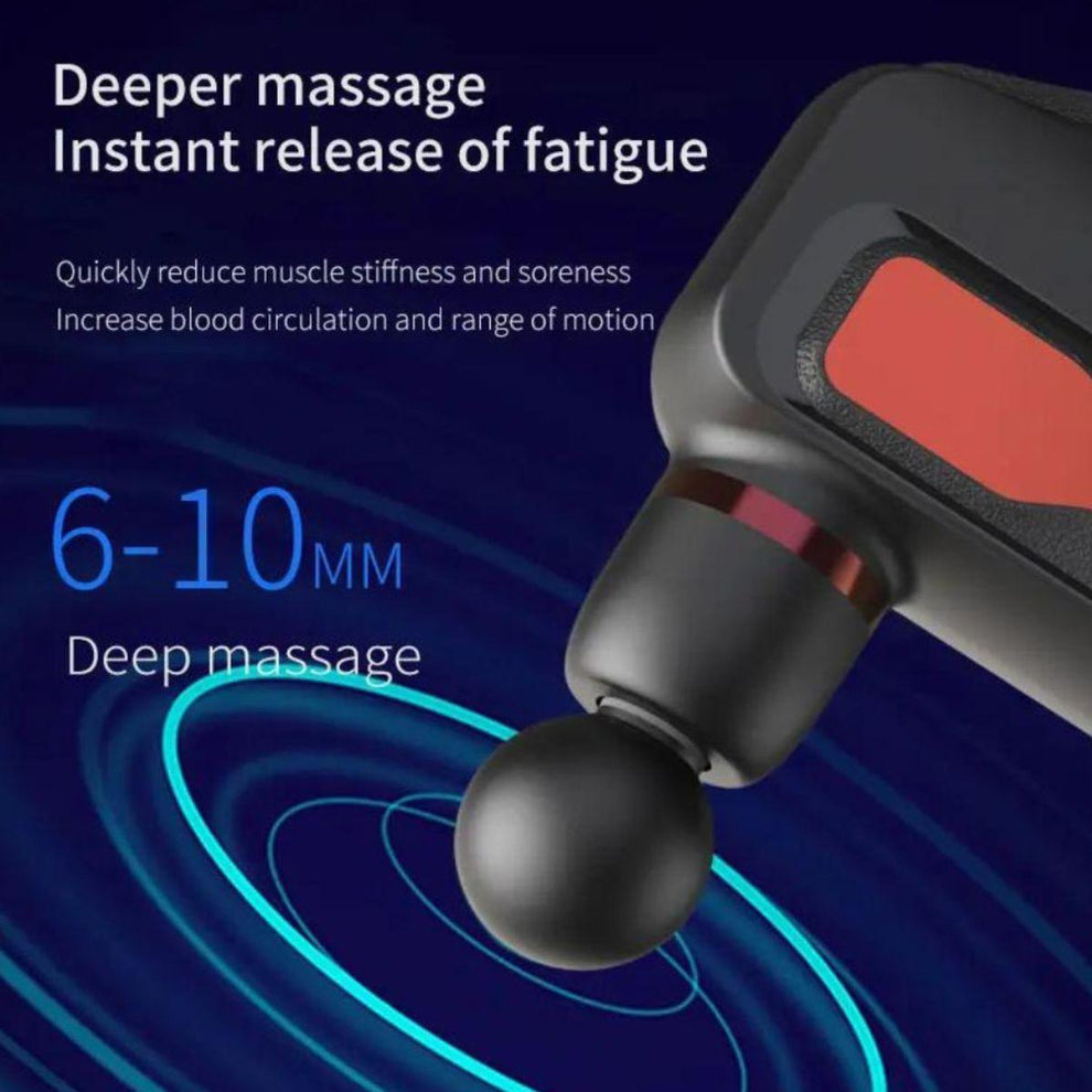 STAR PHYSIO MASSAGE GUN WITH 8 ATTACHMENTS