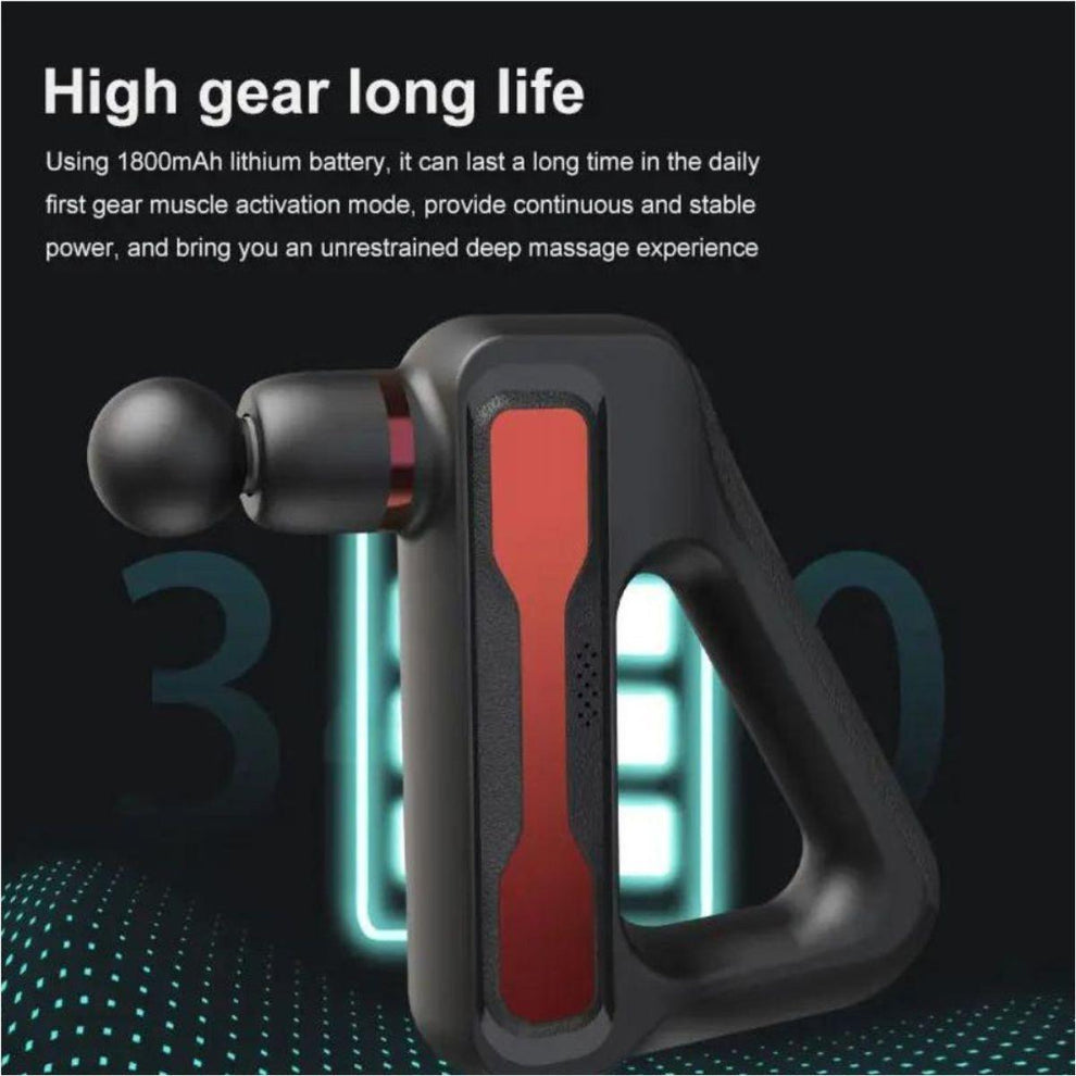 STAR PHYSIO MASSAGE GUN WITH 8 ATTACHMENTS