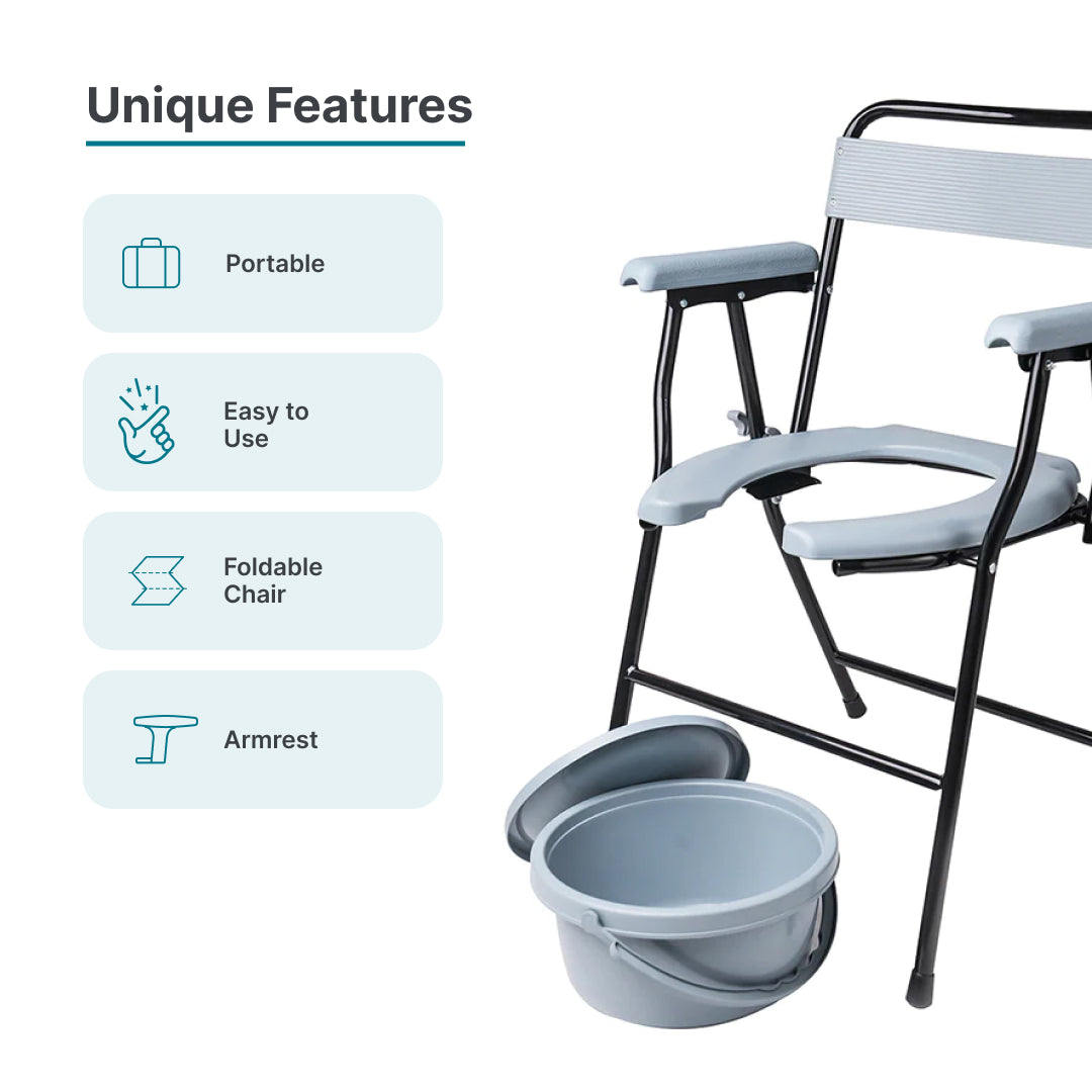 bombay surgical arrex v20u basic commode chair