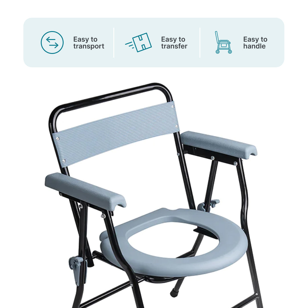 Commode chair for adults