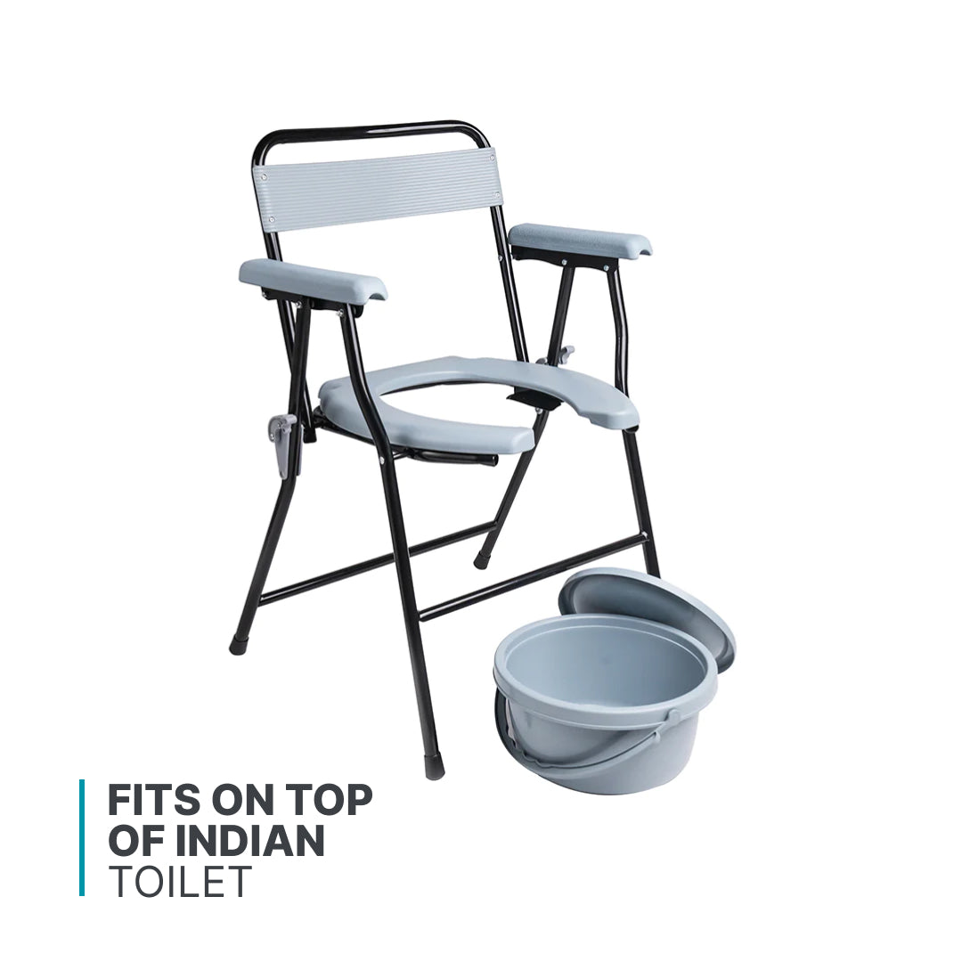bombay surgical arrex v20u basic commode chair