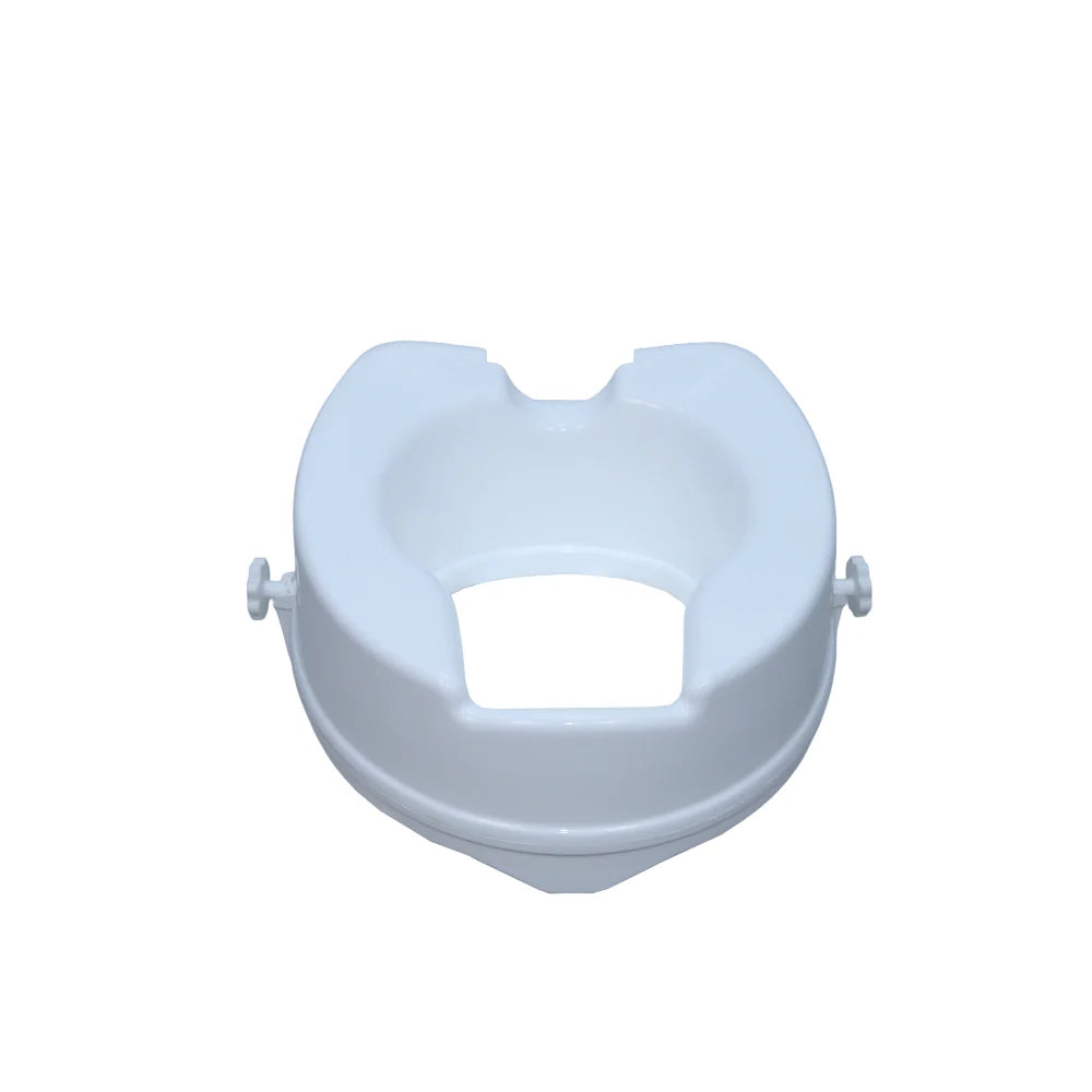 ARREX COMMODE RISER VA 60 - ADJUSTABLE HEIGHT (2-6 INCHES) WITH OPTIONAL LID | ENHANCE BATHROOM SAFETY AND COMFORT