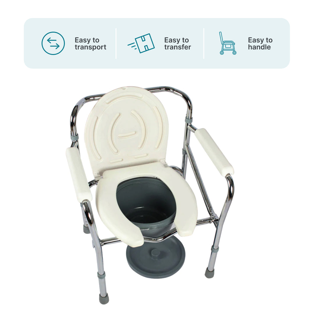ARREX VP20U STEEL COMMODE CHAIR