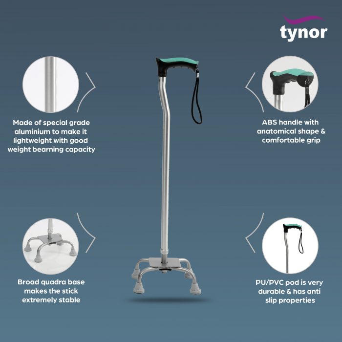bombay surgical tynor quadra stick quadripod