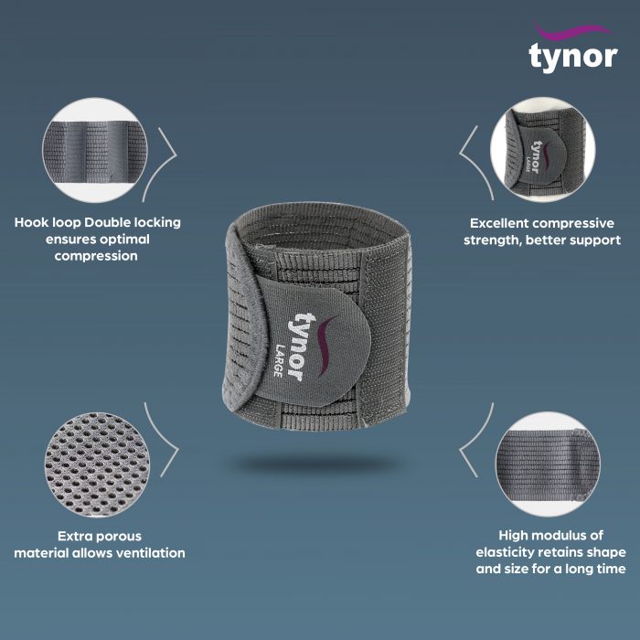 TYNOR E-05 WRIST BRACE WITH DOUBLE LOCK