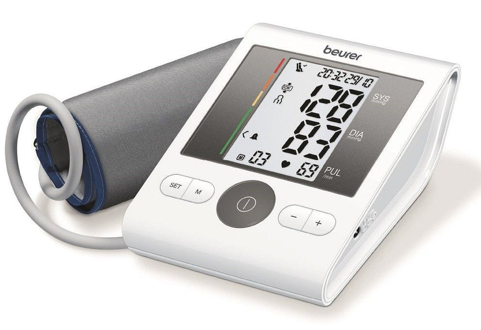 BEURER UPPER ARM BLOOD PRESSURE MONITOR WITH ADAPTOR - BM 28