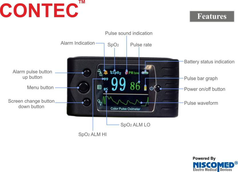 CMS60C PULSE OXIMETER