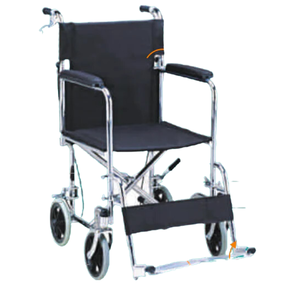 bombay surgical arrex cruiser basic steel wheelchair