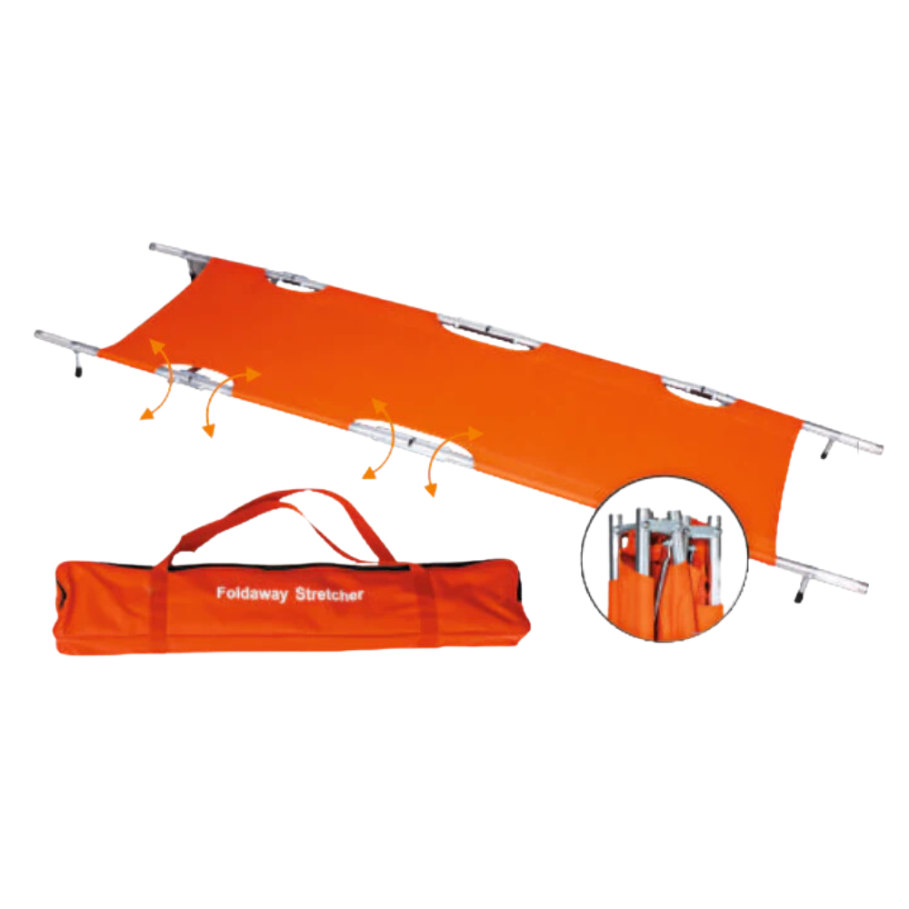 ARREX STR 30 PRO FOLDABLE STRETCHER: LIGHTWEIGHT ALUMINUM ALLOY, 120KG CAPACITY, STURDY AND SAFE, FOLDABLE DESIGN WITH SAFETY BAG