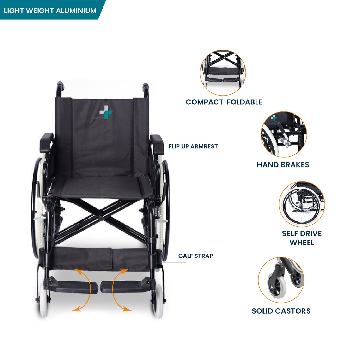 ARREX DELUX - PREMIUM ALUMINIUM WHEELCHAIR