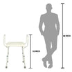 ARREX LA50 BATH BENCH ADJUSTABLE HEIGHT WITH NONSLIP RUBBER SHOE