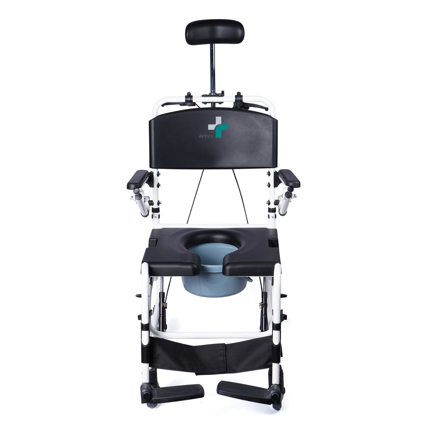 ARREX EFFIEL COMMODE WHEELCHAIR COMES WITH POT ATTACHED