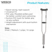 VISSCO Astra Under Arm Crutches PC NO.0905
