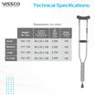 VISSCO Astra Under Arm Crutches PC NO.0905