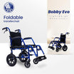 VERMEIREN Bobby Foldable Travel Wheelchair, Sturdy Frame, Light Weight & Foldable, Kids & Seniors, Upto120Kg Weight Capacity - Belgium Technology, Made in India