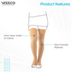 VISSCO MEDICAL COMPRESSION STOCKINGS ABOVE KNEE - P.C.NO. 0707