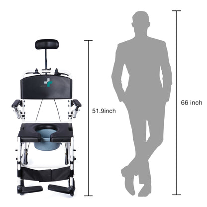ARREX EFFIEL COMMODE WHEELCHAIR COMES WITH POT ATTACHED