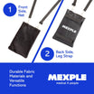 MEXPLE UroXling Catheter Urinary Bag Holder | Urine Drainage Leg Bag Holder with Adjustable Strap | For Dialysis & Incontinence Patients for Home, Outdoor, Wheelchair & Bed - Black (2000ML)