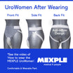 MEXPLE UroWomen Wearable Urine Collection Bag Kit for Women, Portable, Reusable Silicon Urine Bag Complete Urinal Incontinence Set, External Catheter, (1000ml + 2000ml) for Bedridden Patients, Grey