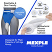 MEXPLE UroMen Wearable Urine Collection BagKit, Urine Collection Bag, Reusable Silicon Urine Bag Urinal Incontinence Set, External Catheter for Men, (1000ml + 2000ml) for Bedridden Patients, Blue