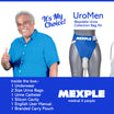 MEXPLE UroMen Wearable Urine Collection BagKit, Urine Collection Bag, Reusable Silicon Urine Bag Urinal Incontinence Set, External Catheter for Men, (1000ml + 2000ml) for Bedridden Patients, Blue