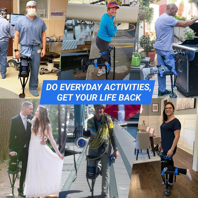 iWALK 3.0 Hands Free Knee Crutch Alternative for Foot, Ankle & Lower Leg Injuries