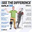 iWALK 3.0 Hands Free Knee Crutch Alternative for Foot, Ankle & Lower Leg Injuries