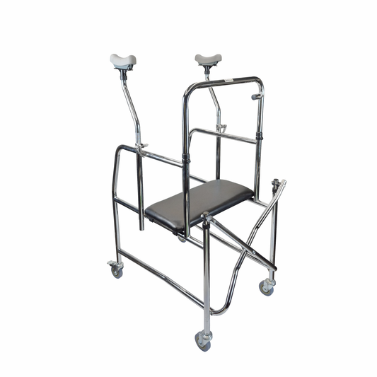 ARREX MP20 walking aids, steel frame, underarm crutches, all rolling wheels, castor with brakes