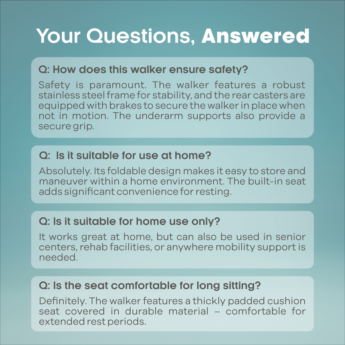 ARREX MP20 walking aids, steel frame, underarm crutches, all rolling wheels, castor with brakes