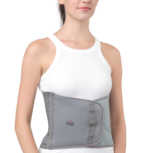 Tynor A-01 abdominal support 9″/23cm, grey, 1 unit