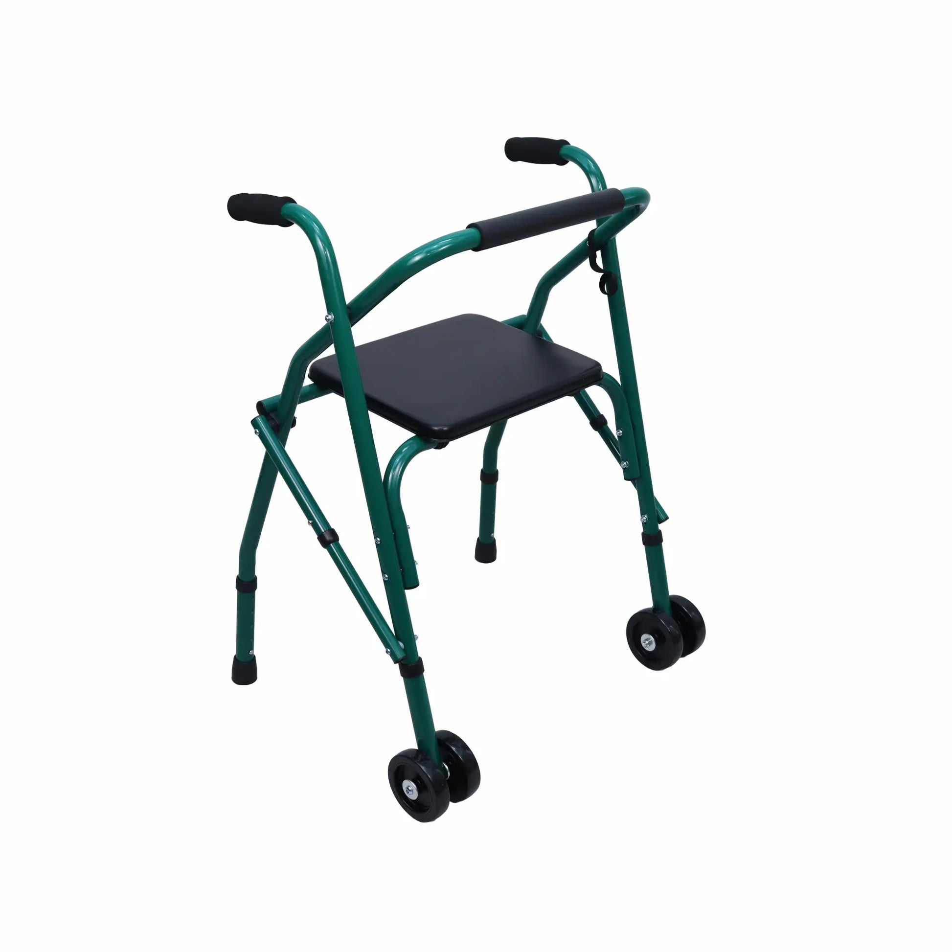 Adjustable Folding Walker with Front Wheels & Cushion Seat Arrex M10