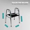Adjustable Folding Walker with Strong Cloth Seat for Adults Arrex M20