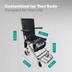 Compact Ultra-Light Foldable Aluminum Wheelchair with Safety Belt Arrex Airlift