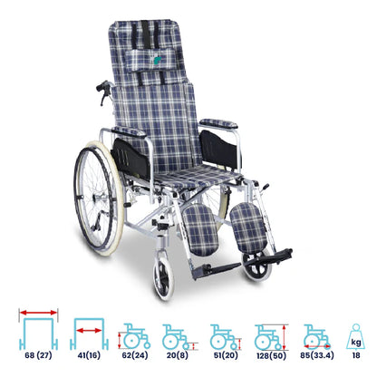 ARREX ALMOS-41 - RECLINNING WHEELCHAIR