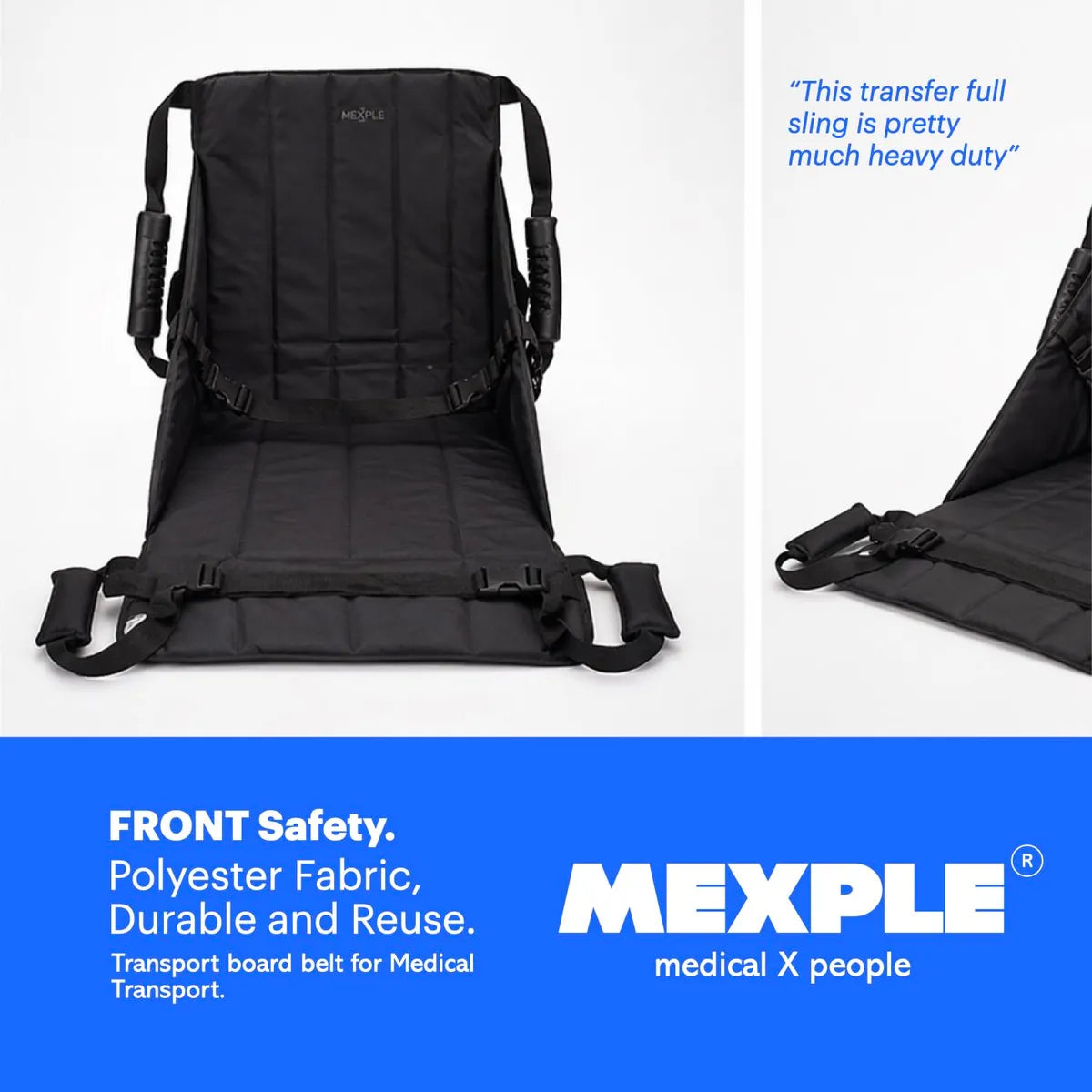 Lifting Mate Patient Lift Transfer Sling | Patient Transfer Sling with Safety Harness | Up to 130 kg
