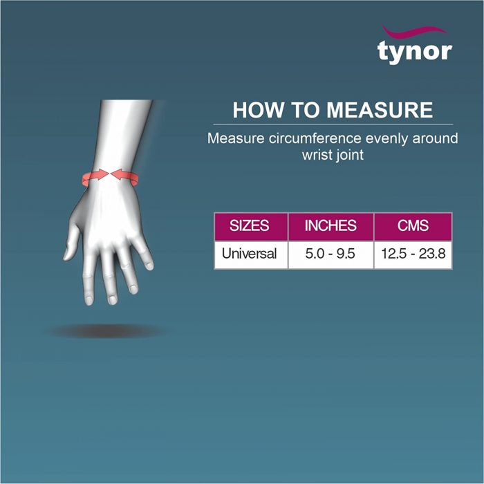 TYNOR J-03  WRIST BRACE WITH THUMB (NEOPRENE)