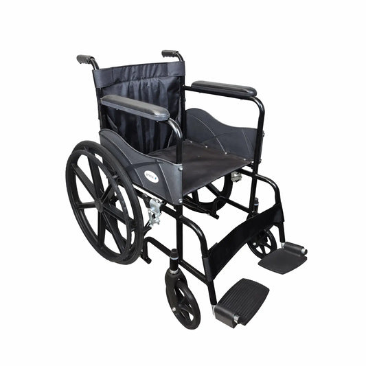 Foldable Steel Wheelchair with Solid Mag Wheels Arrex Beta