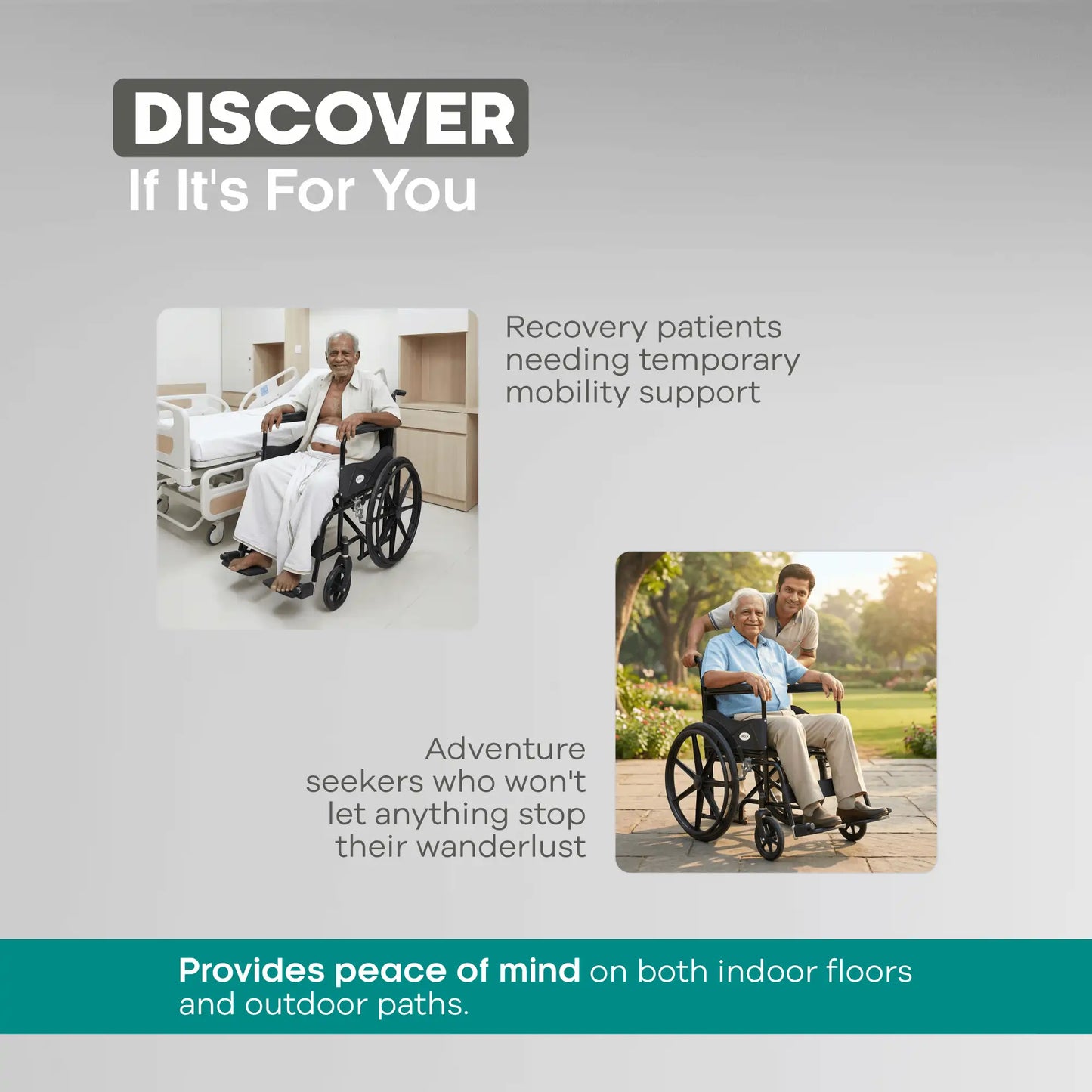 Foldable Steel Wheelchair with Solid Mag Wheels Arrex Beta